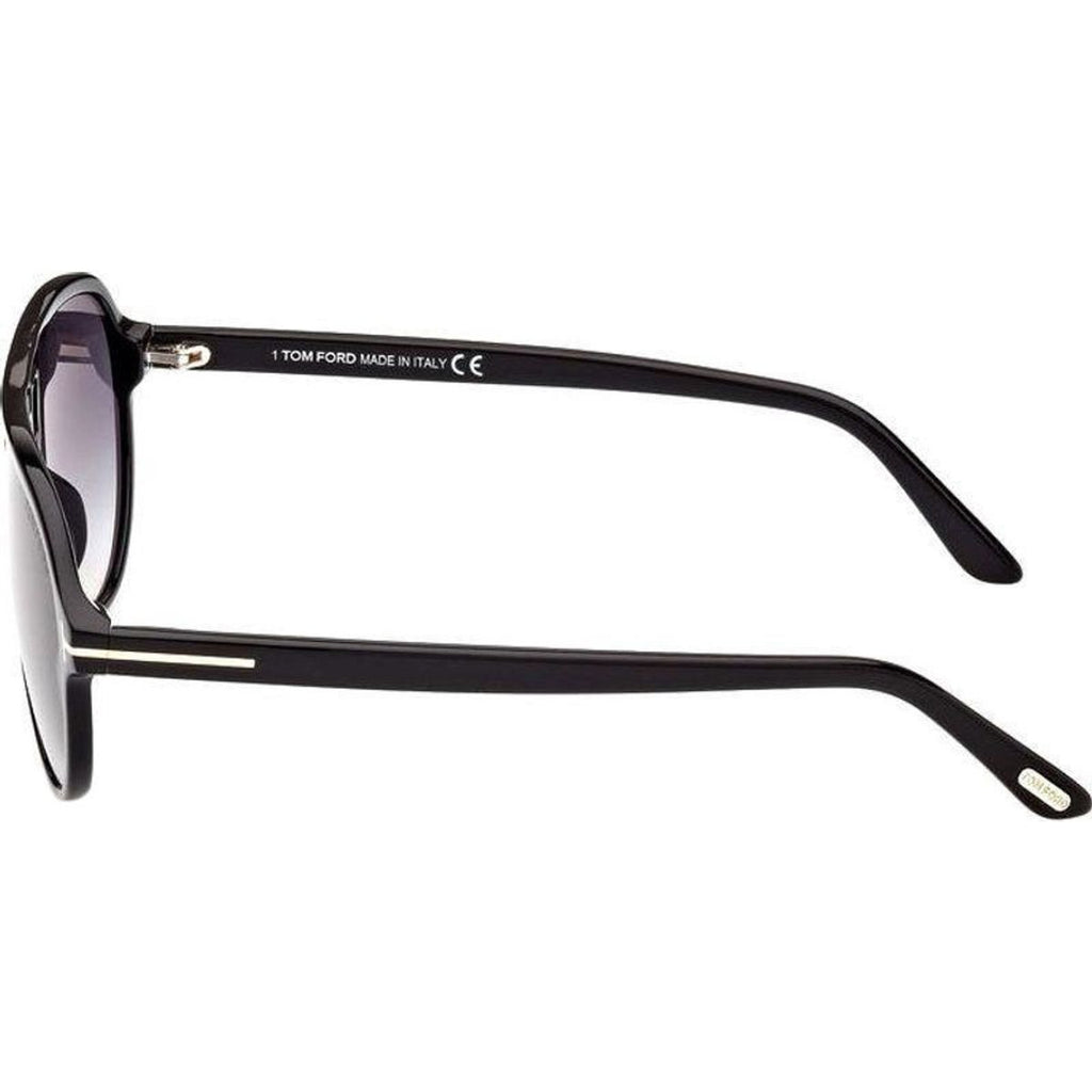 Jeffrey FT0932, Shiny Black/Smoke Gradient Lenses