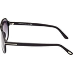 Jeffrey FT0932, Shiny Black/Smoke Gradient Lenses