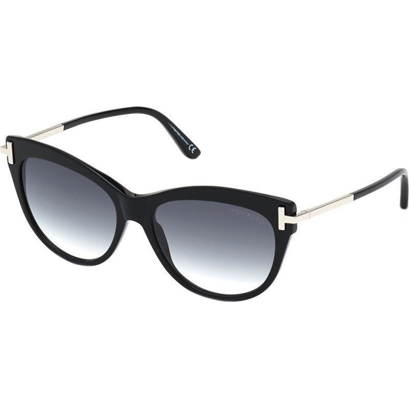 Kira FT0821, Shiny Black/Smoke Gradient Lenses