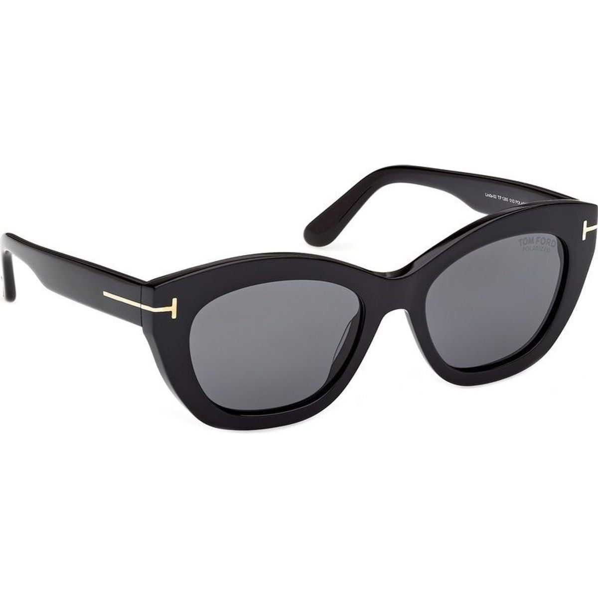 Linda 02 FT1285, Shiny Black/Smoke Polarised Lenses