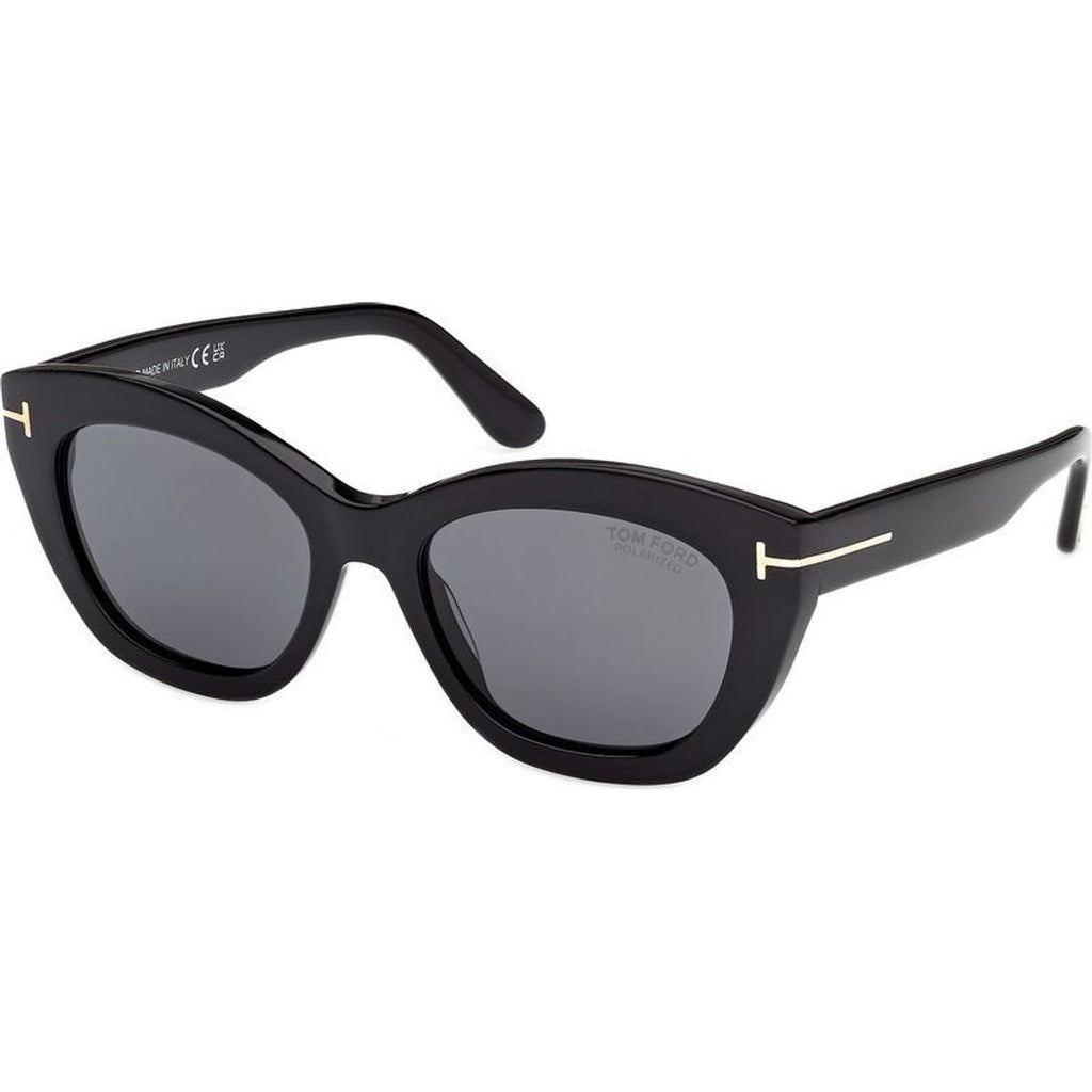 Linda 02 FT1285, Shiny Black/Smoke Polarised Lenses
