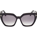 Phoebe FT0939, Shiny Black/Smoke Gradient Lenses