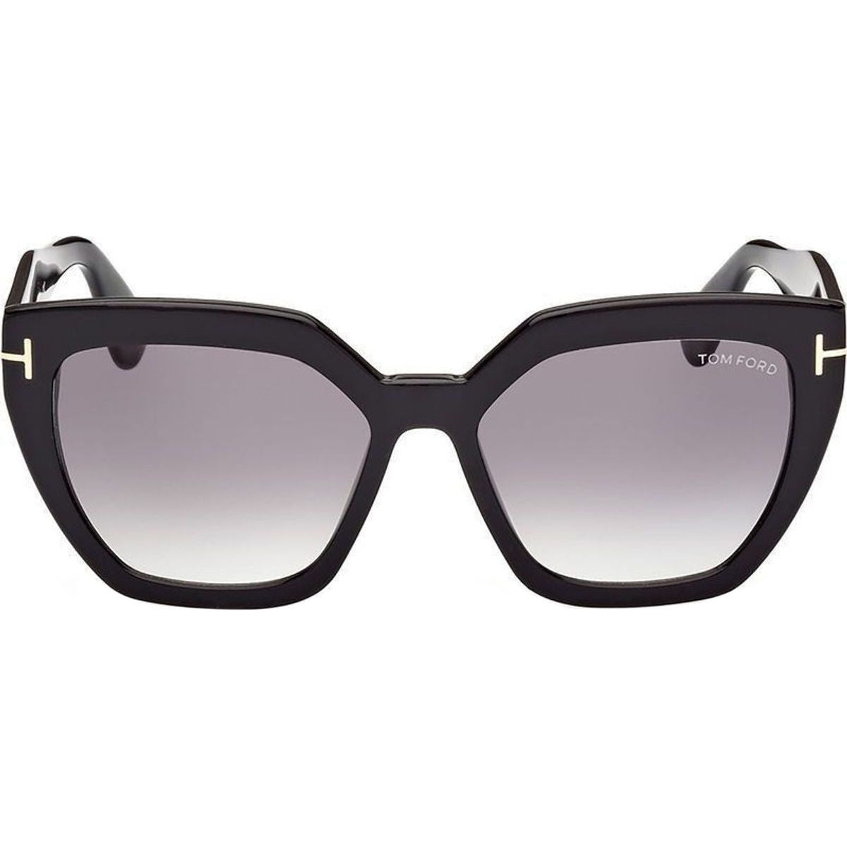 Phoebe FT0939, Shiny Black/Smoke Gradient Lenses
