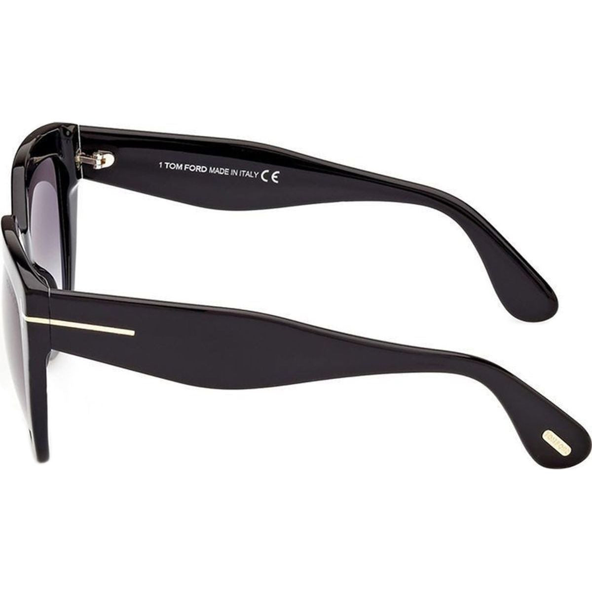 Phoebe FT0939, Shiny Black/Smoke Gradient Lenses