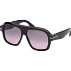 Rhonda 02 FT1324, Shiny Black/Smoke Gradient Lenses