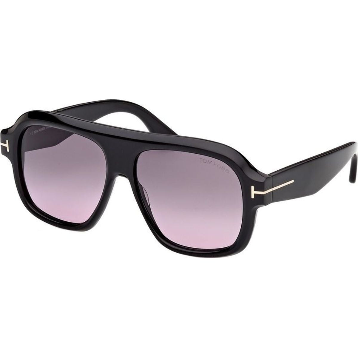 Rhonda 02 FT1324, Shiny Black/Smoke Gradient Lenses