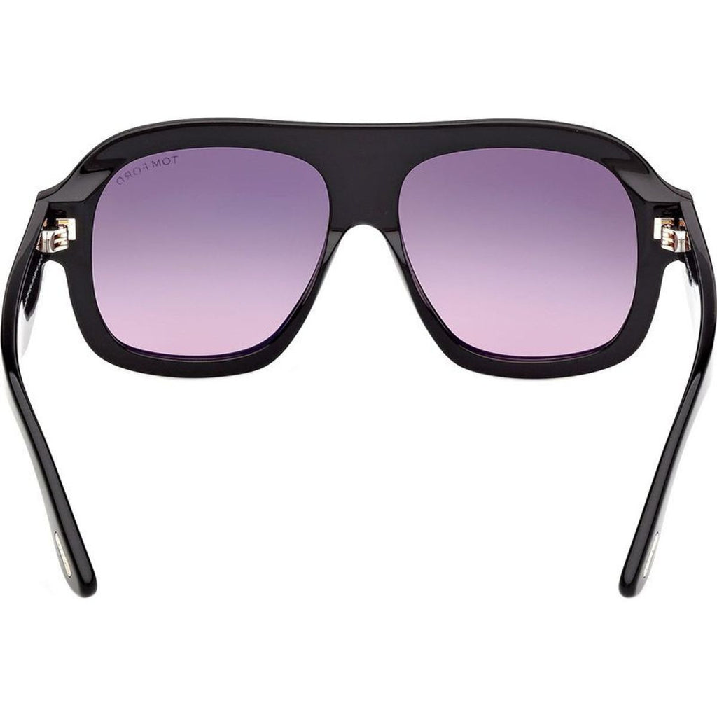 Rhonda 02 FT1324, Shiny Black/Smoke Gradient Lenses