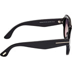 Rhonda 02 FT1324, Shiny Black/Smoke Gradient Lenses