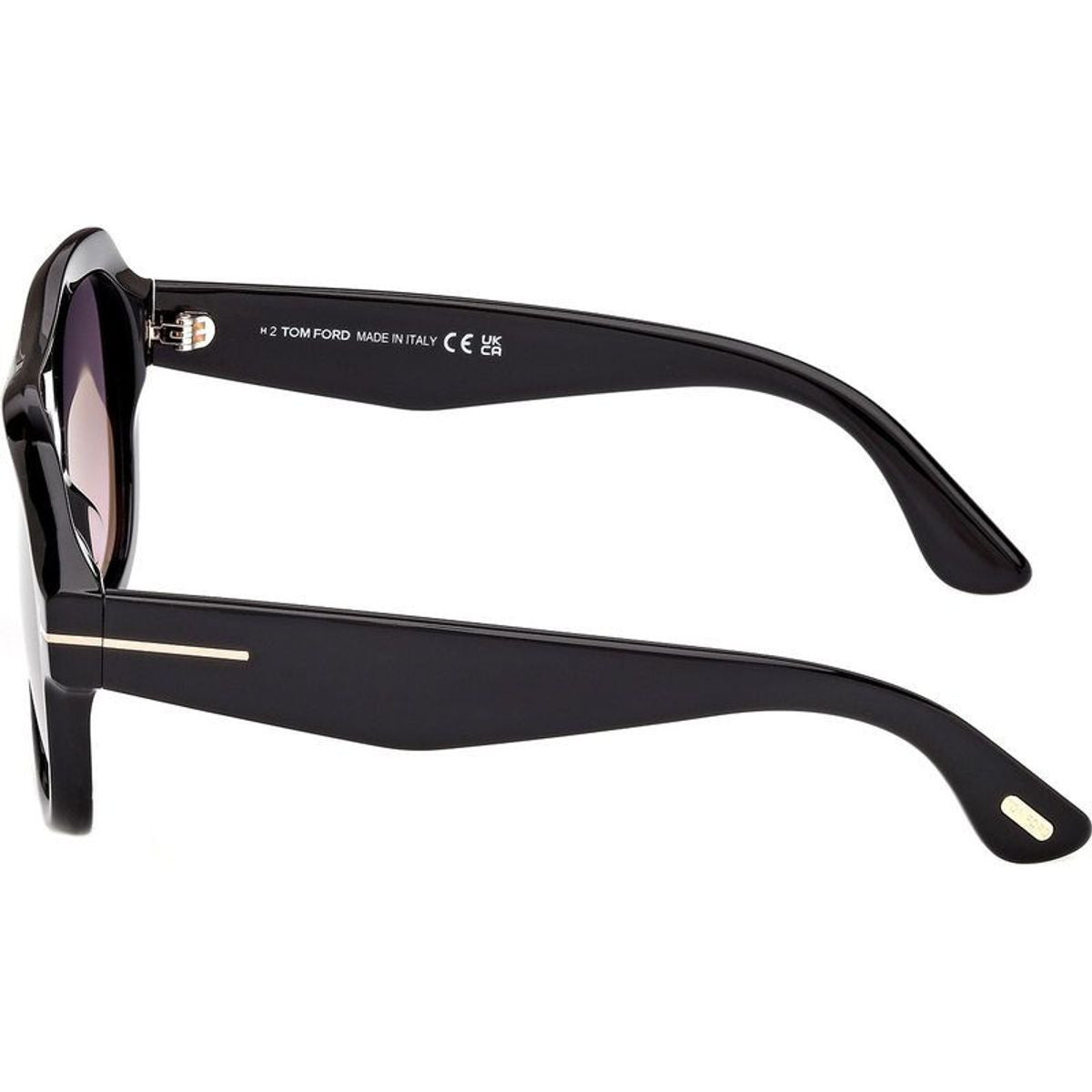 Rhonda 02 FT1324, Shiny Black/Smoke Gradient Lenses