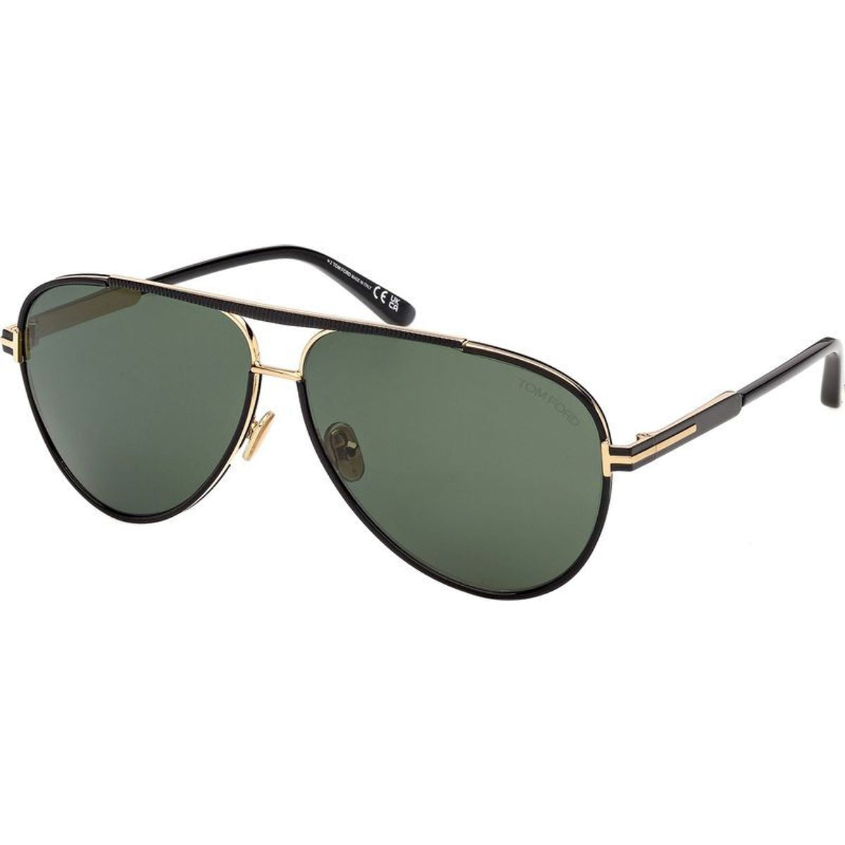 Rupert 02 FT1340, Shiny Black/Green Lenses
