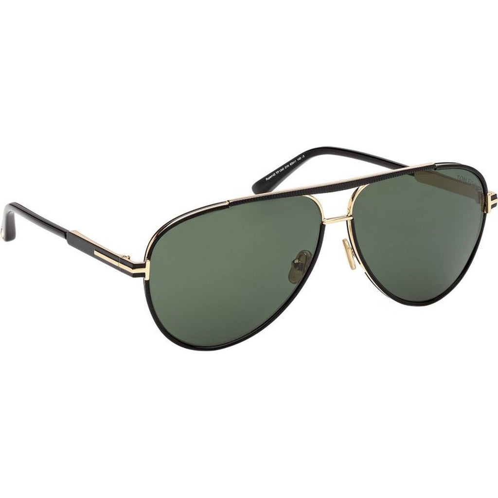 Rupert 02 FT1340, Shiny Black/Green Lenses