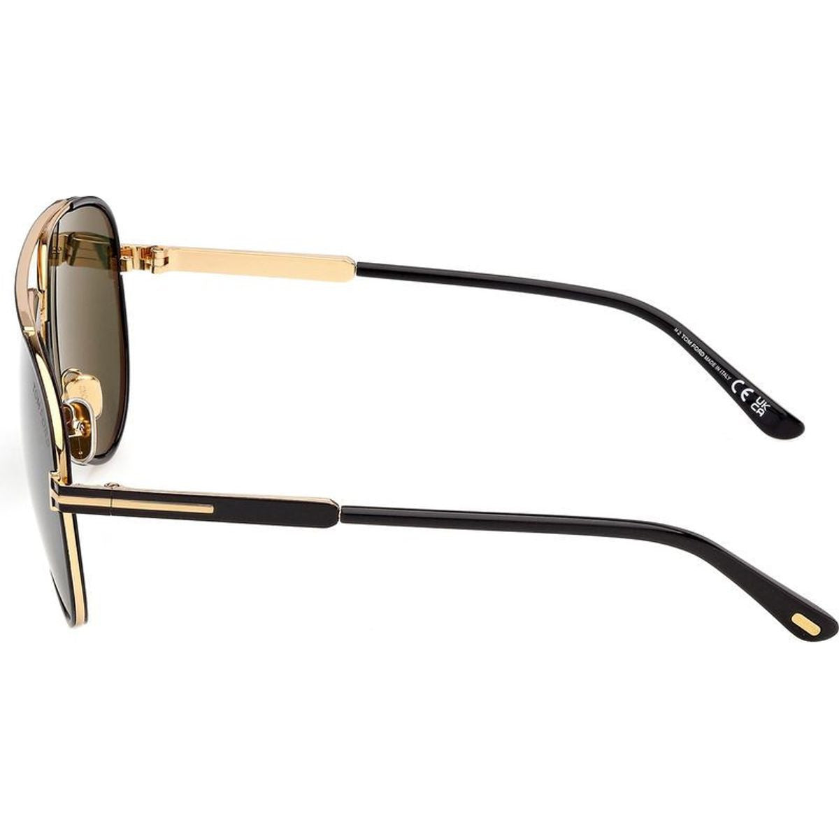 Rupert 02 FT1340, Shiny Black/Green Lenses
