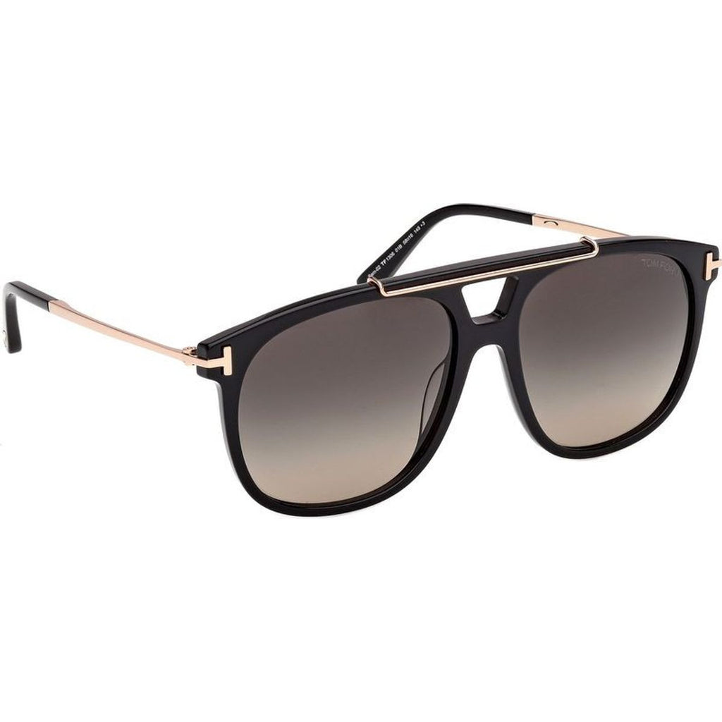 Sam 02 FT1306, Shiny Black/Smoke Gradient Lenses