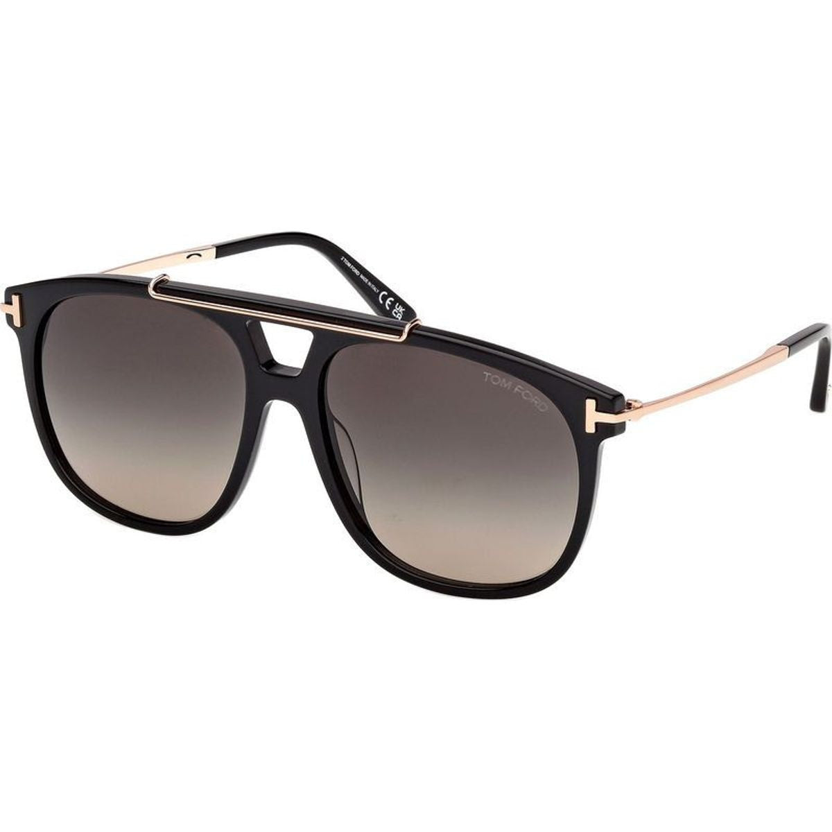 Sam 02 FT1306, Shiny Black/Smoke Gradient Lenses