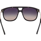 Sam 02 FT1306, Shiny Black/Smoke Gradient Lenses