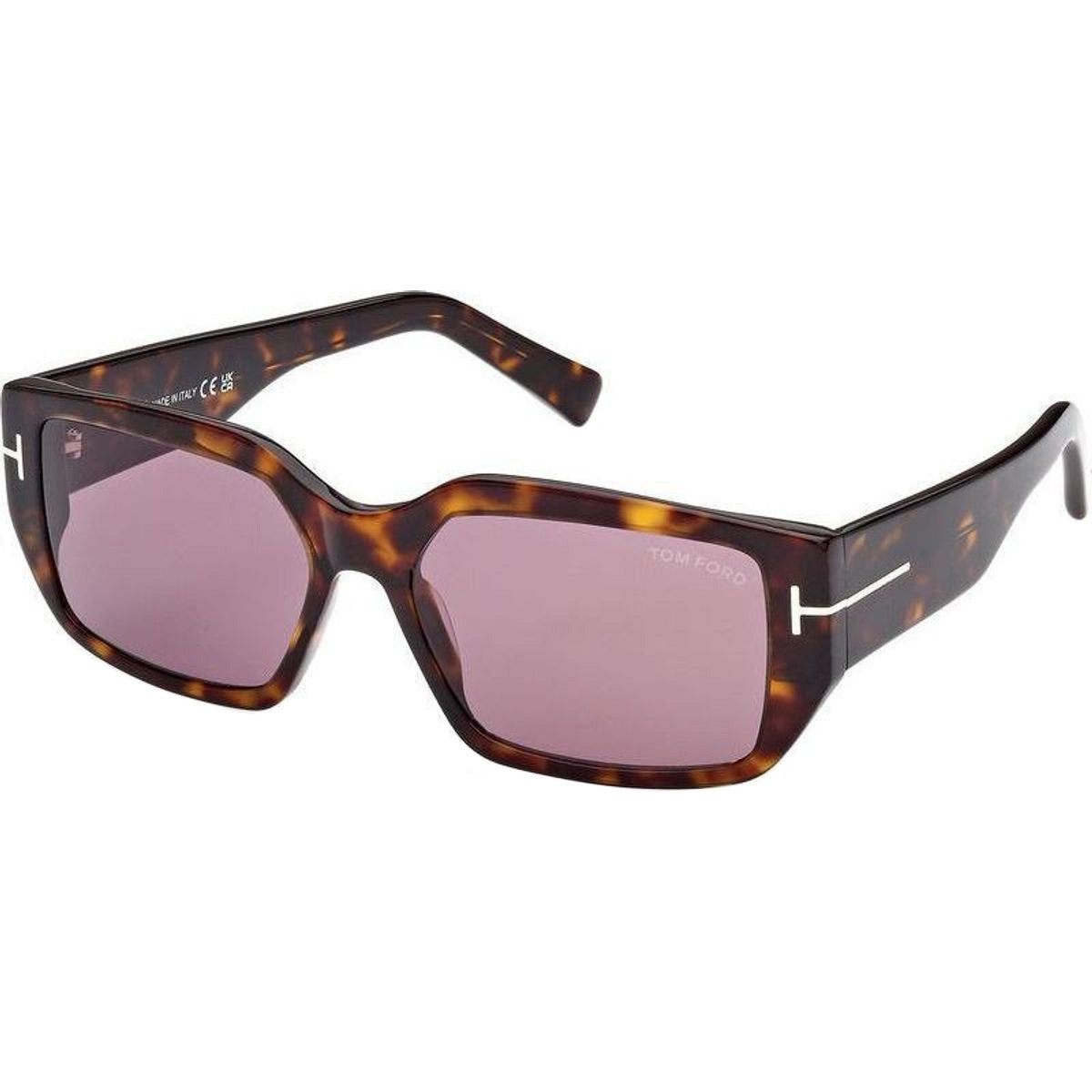 Silvano FT0989, Dark Havana/Violet Lenses