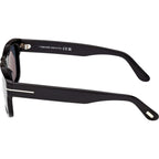 Smith 02 FT1303, Shiny Black/Smoke Polarised Lenses 55 Eye Size