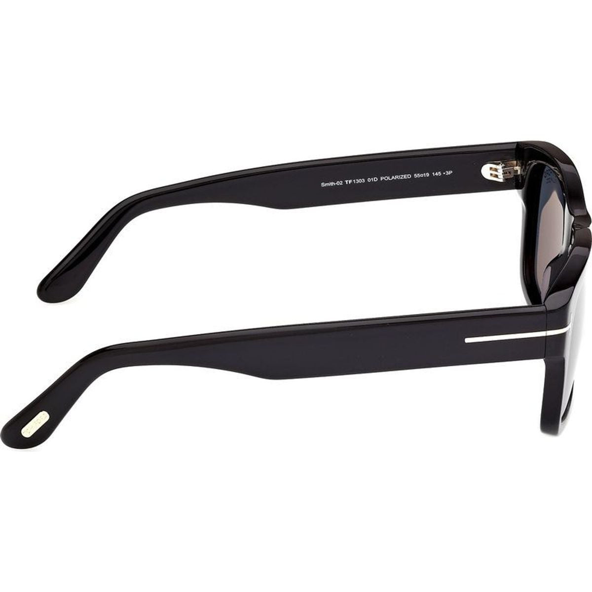 Smith 02 FT1303, Shiny Black/Smoke Polarised Lenses 55 Eye Size