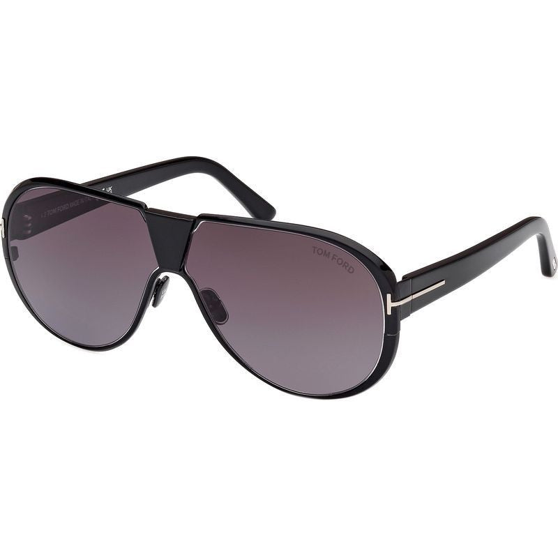 Vincenzo FT1072, Shiny Black/Smoke Gradient Lenses