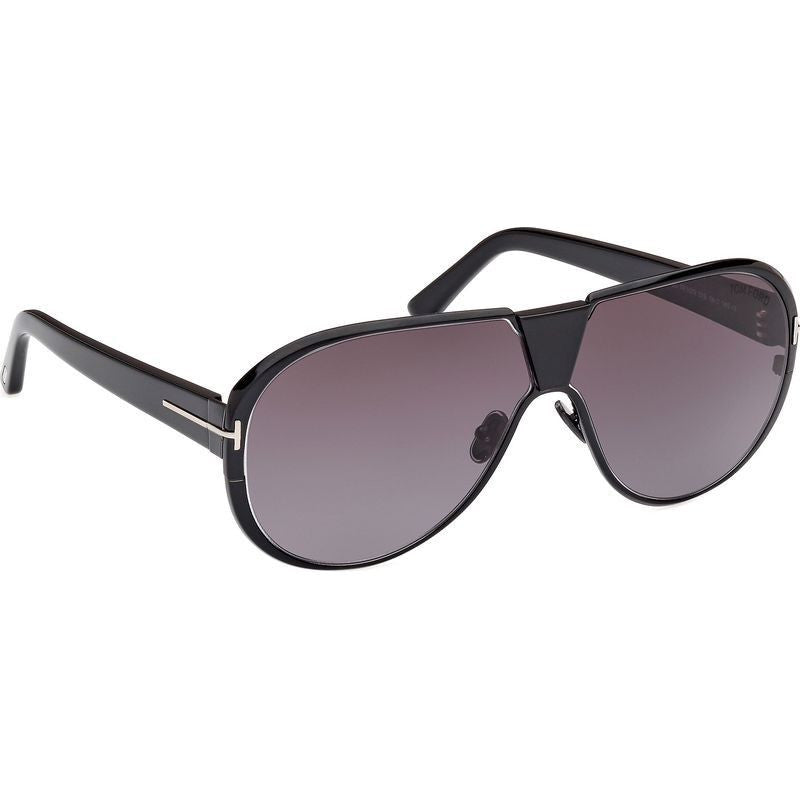Vincenzo FT1072, Shiny Black/Smoke Gradient Lenses