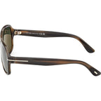 William 02 FT1335, Coloured Havana/Green Lenses