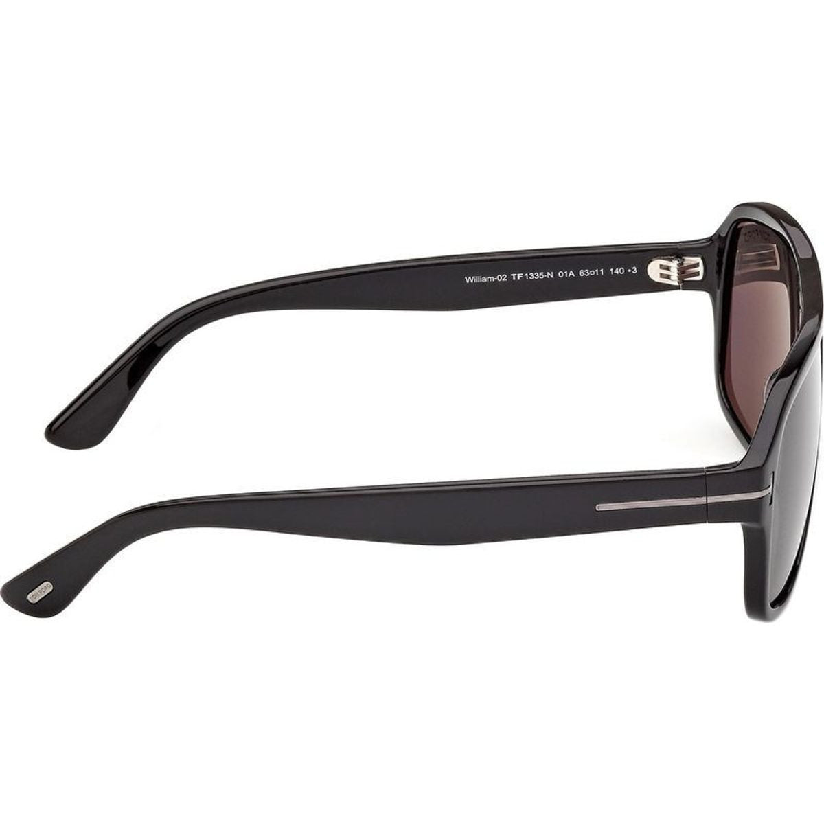 William 02 FT1335-N, Shiny Black/Smoke Lenses