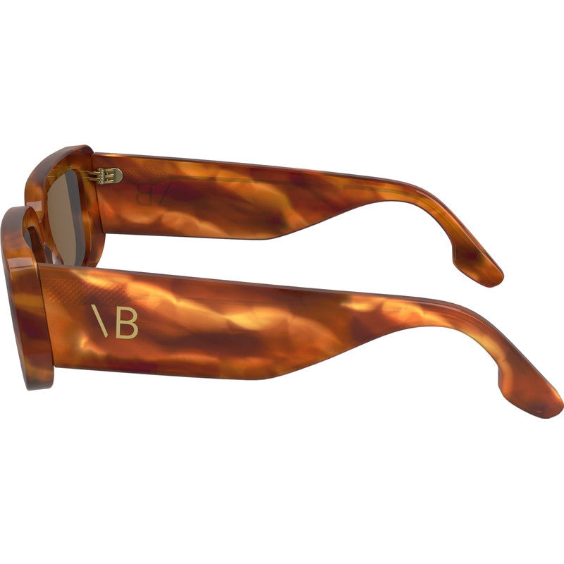 VB670S, Striped Blonde Havana/Brown Lenses