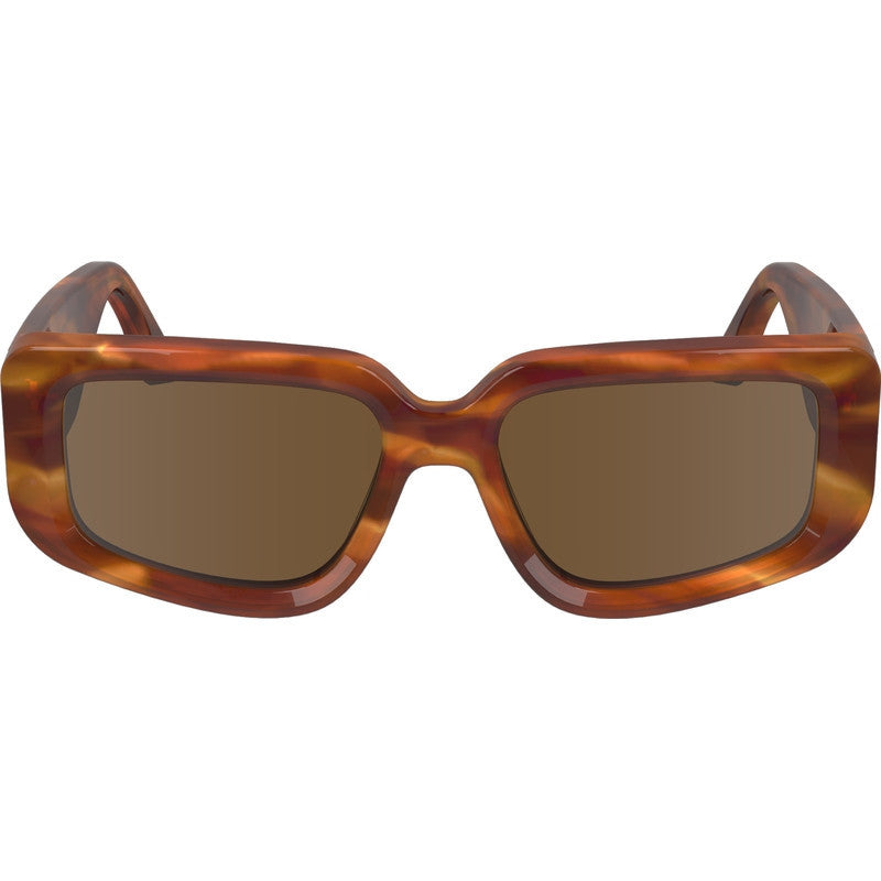 VB670S, Striped Blonde Havana/Brown Lenses