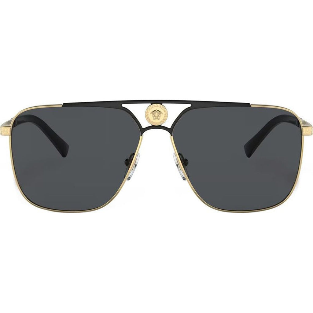 VE2238, Gold and Matte Black/Dark Grey Lenses