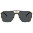VE2238, Gold and Matte Black/Dark Grey Lenses