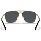 VE2238, Gold and Matte Black/Dark Grey Lenses