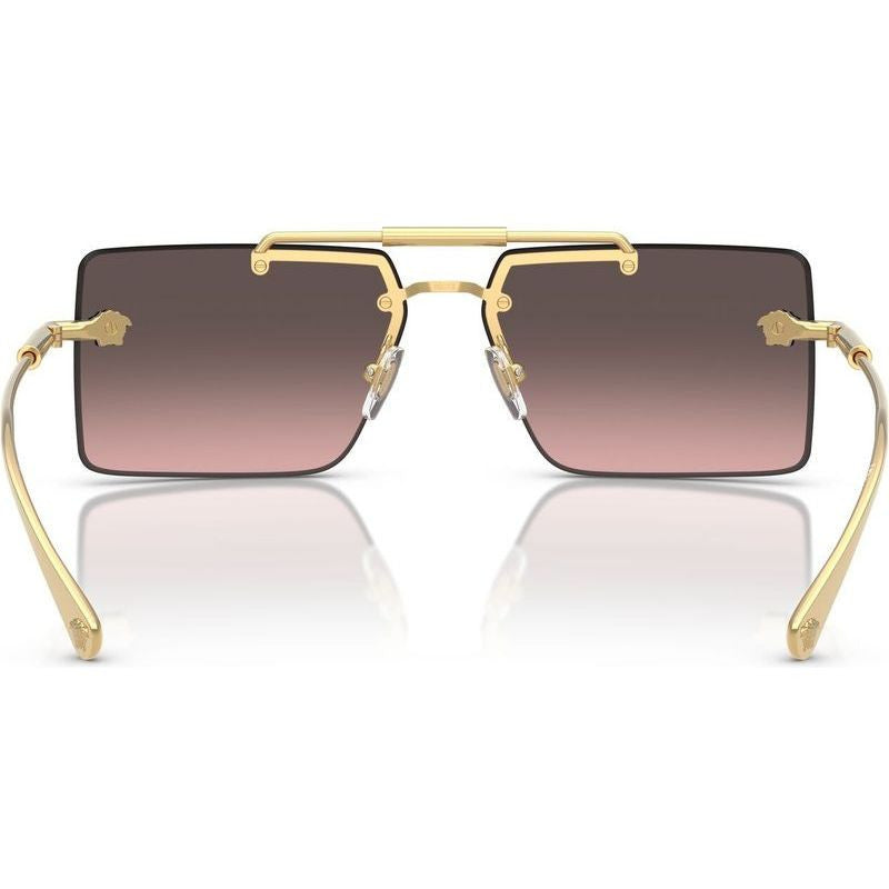 VE2245, Gold/Pink Grey Silver Flash Mirror Gradient Lenses