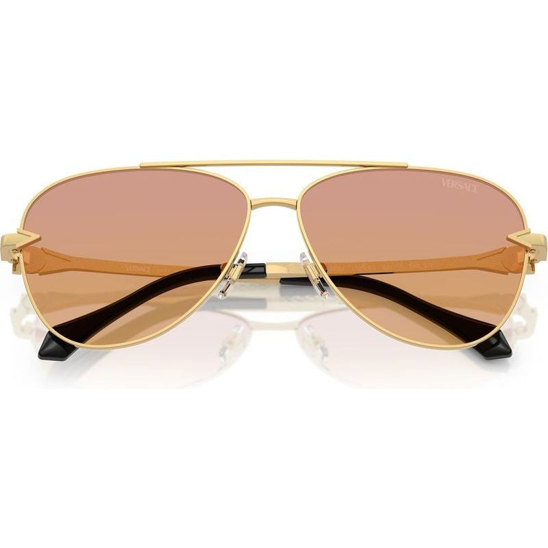 VE2283, Gold/Dark Pink Orange Gradient Lenses