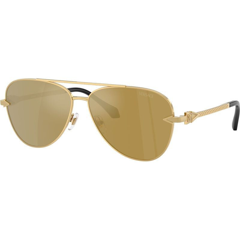 VE2283, Gold/Gold Brown Mirror Lenses