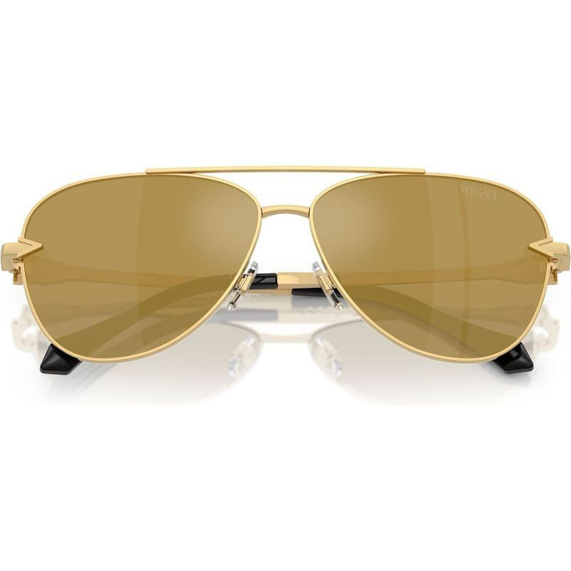 VE2283, Gold/Gold Brown Mirror Lenses
