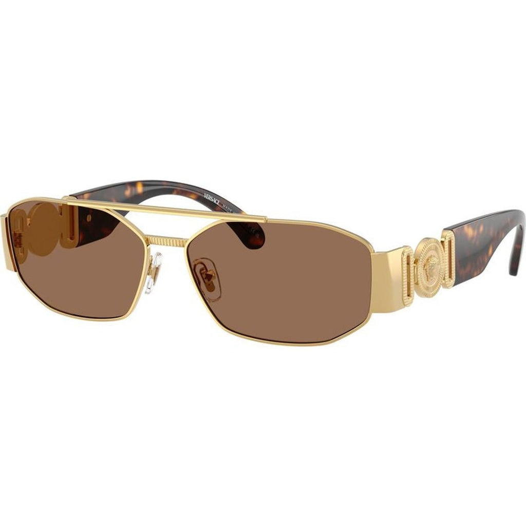 VE2287, Gold/Dark Brown Lenses