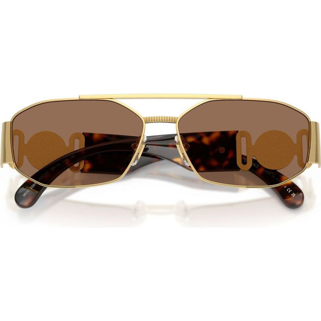 VE2287, Gold/Dark Brown Lenses