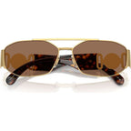 VE2287, Gold/Dark Brown Lenses