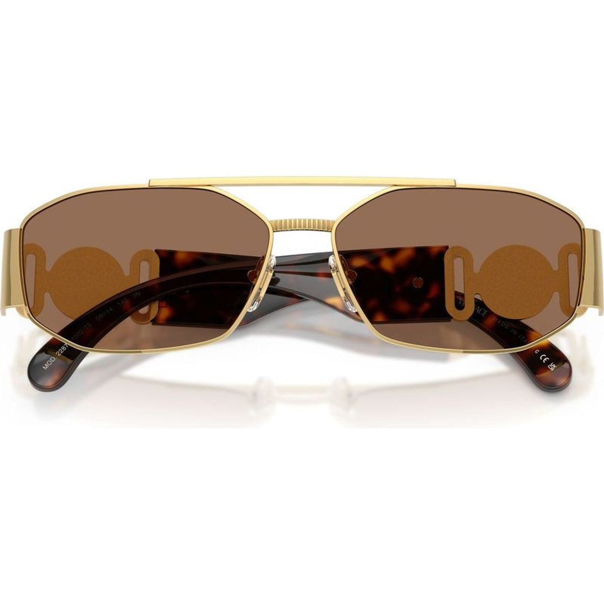VE2287, Gold/Dark Brown Lenses