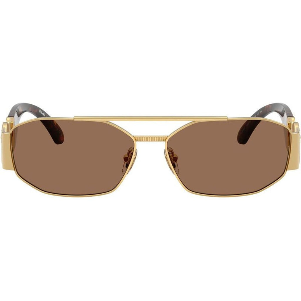 VE2287, Gold/Dark Brown Lenses