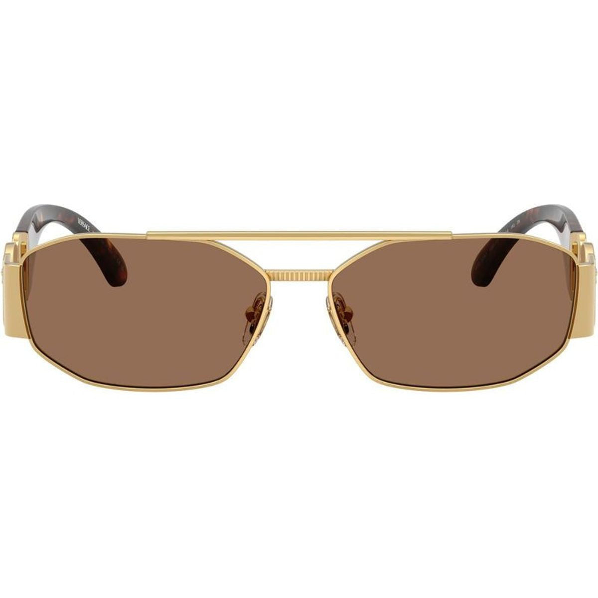 VE2287, Gold/Dark Brown Lenses