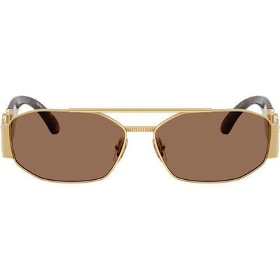 VE2287, Gold/Dark Brown Lenses