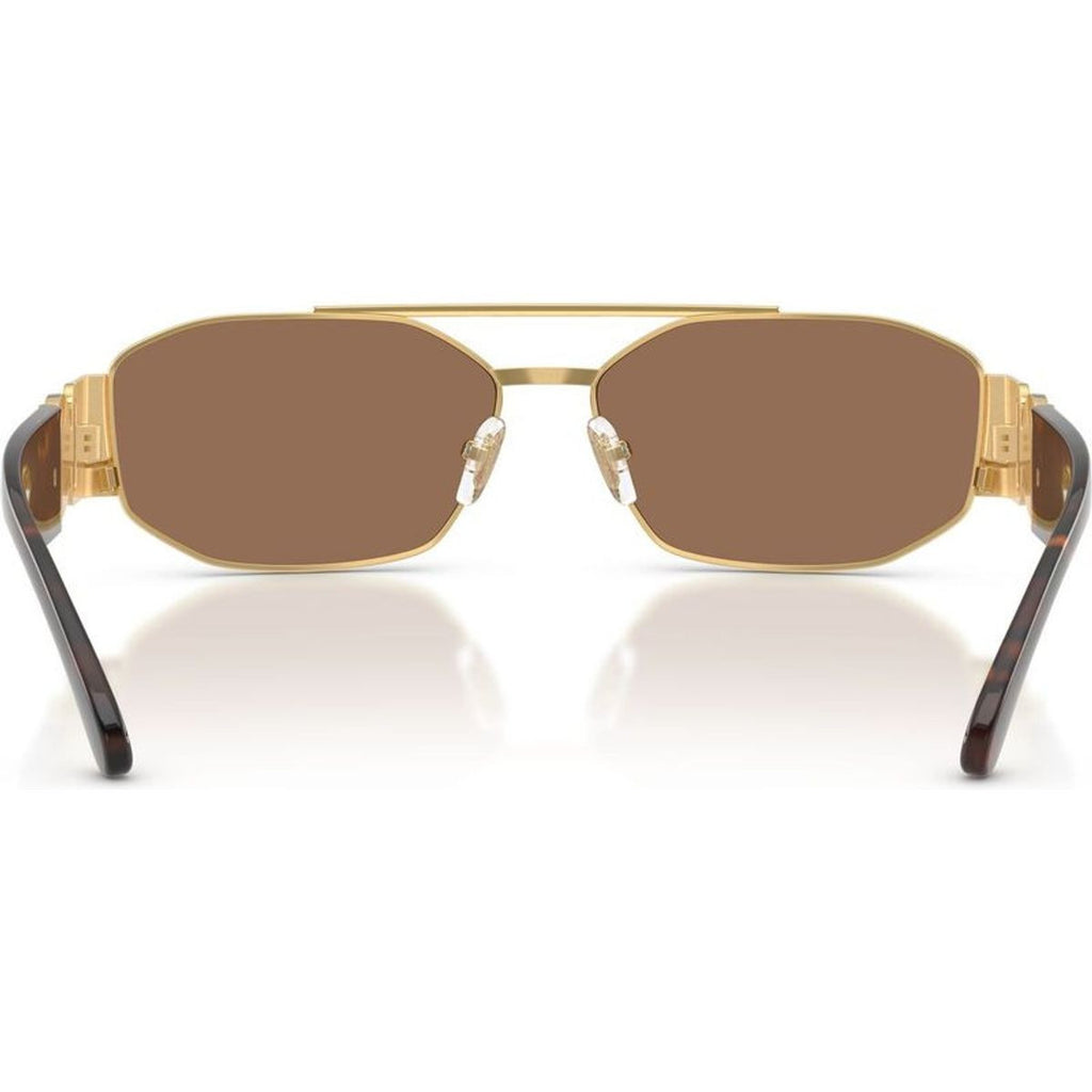 VE2287, Gold/Dark Brown Lenses