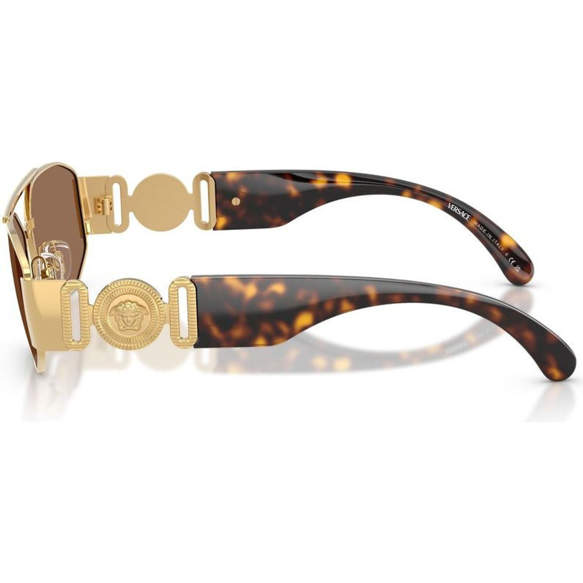 VE2287, Gold/Dark Brown Lenses