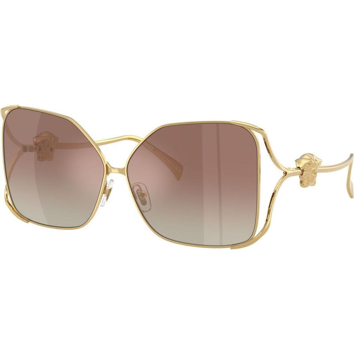 VE2288, Gold/Brown Silver Mirror Gradient Lenses
