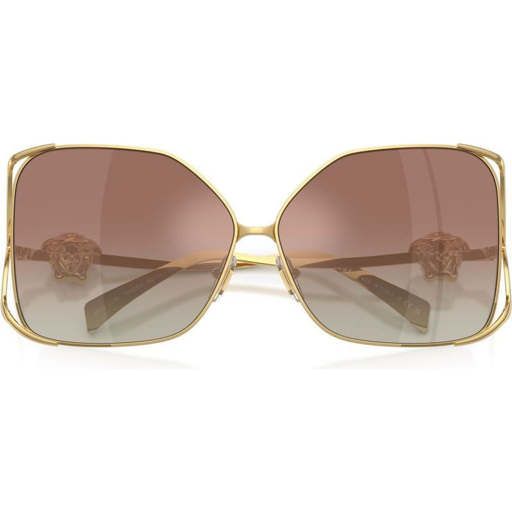 VE2288, Gold/Brown Silver Mirror Gradient Lenses