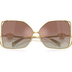 VE2288, Gold/Brown Silver Mirror Gradient Lenses