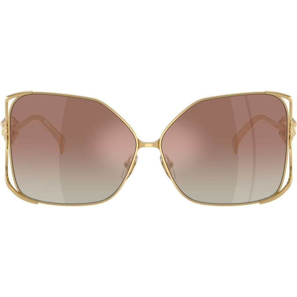 VE2288, Gold/Brown Silver Mirror Gradient Lenses