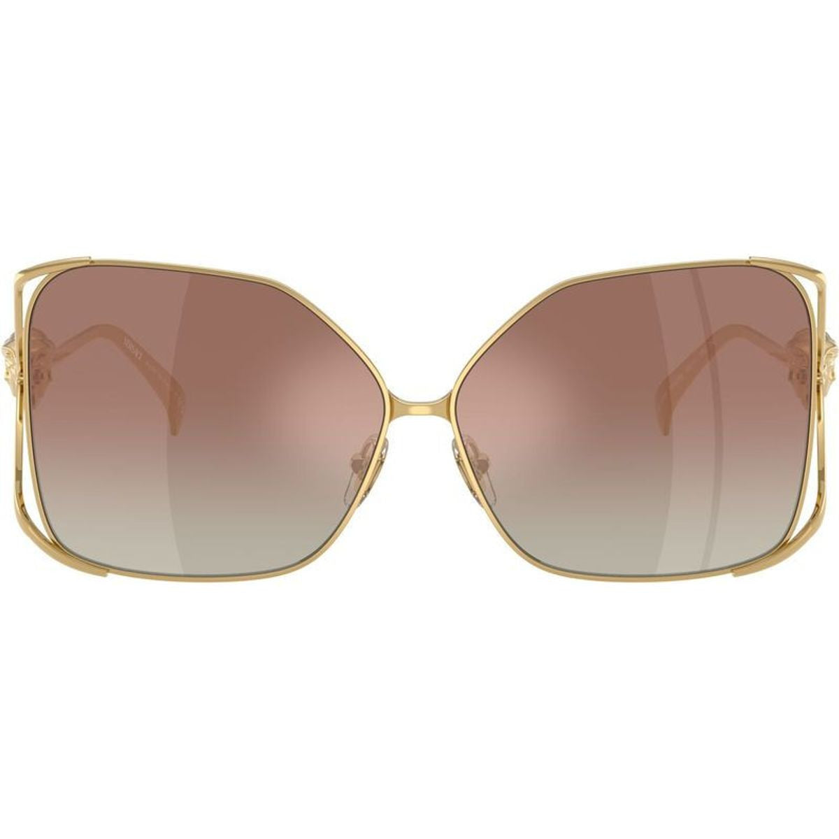VE2288, Gold/Brown Silver Mirror Gradient Lenses