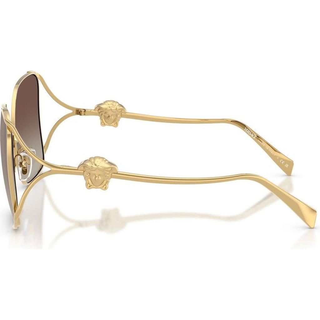 VE2288, Gold/Brown Silver Mirror Gradient Lenses